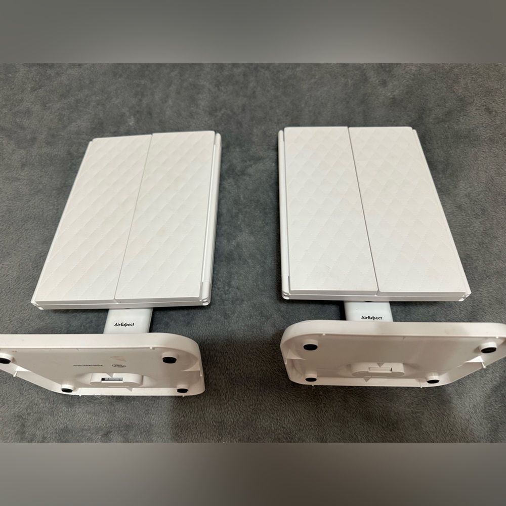 AirExpect Makeup Mirrors TriFold for weddings set of 2 with touch light sensor